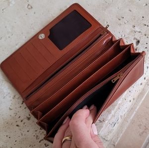 💥 Like New Vintage Tergan Women's Continental Leather Wallet